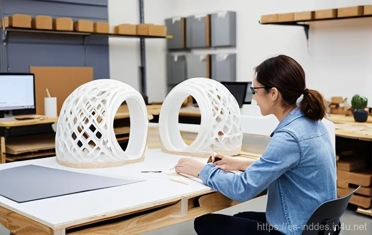 공업디자인 공모전 준비 - **Prompt:** A diverse industrial designer (mid-30s, wearing smart casual attire like a collared shir...