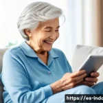 공업디자인과 실버 산업 디자인 - **Prompt 1: Smart Home for Enhanced Senior Living**
    A warmly lit, modern living room where an el...