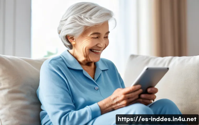 공업디자인과 실버 산업 디자인 - **Prompt 1: Smart Home for Enhanced Senior Living**
    A warmly lit, modern living room where an el...